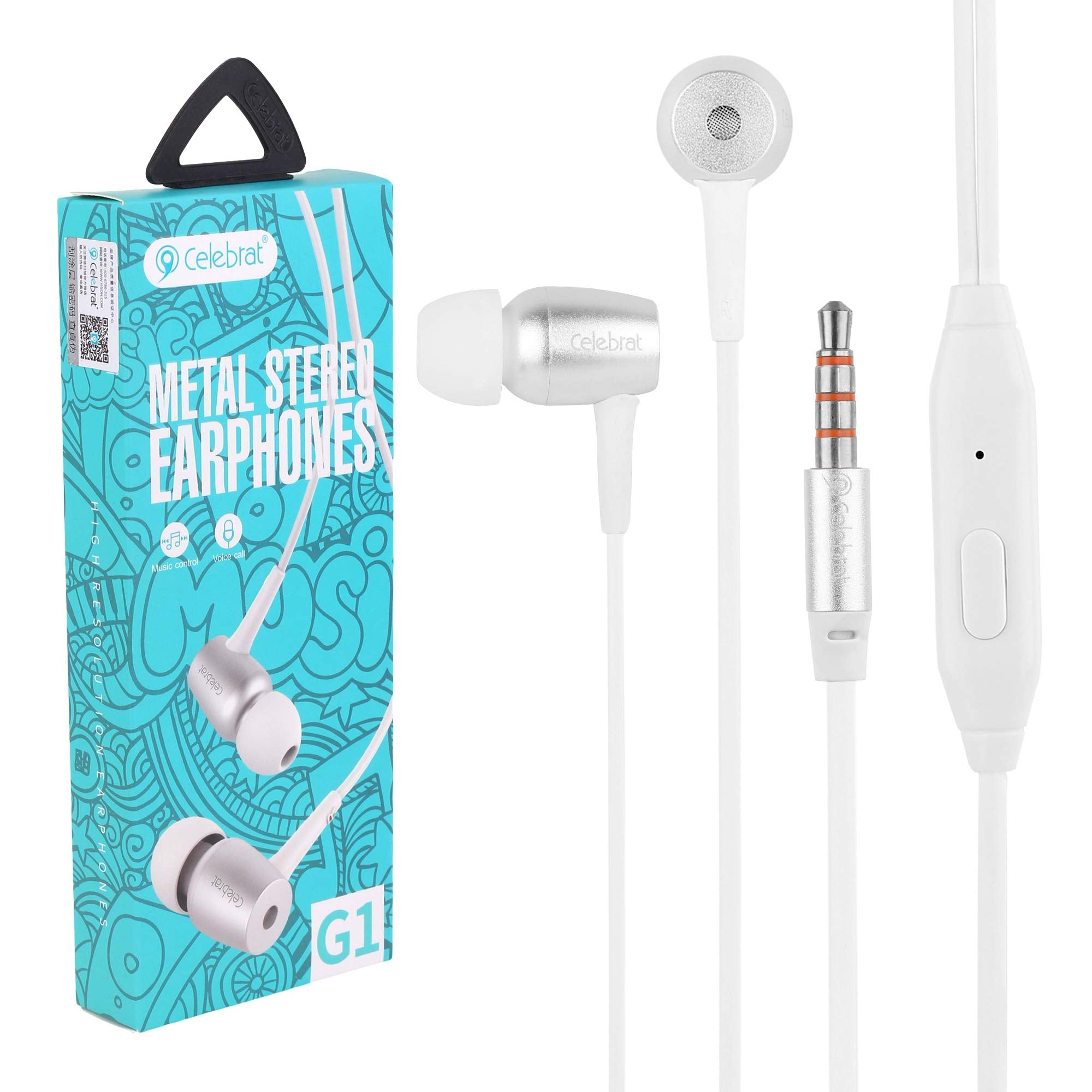 Celebrat G1 Wired Stereo Earphone With Microphone